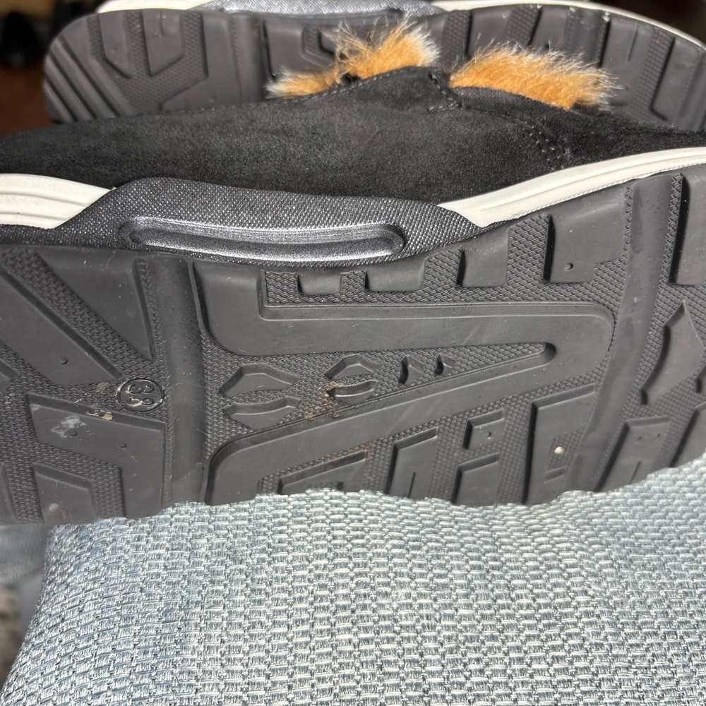 Sesto Meucci Italian Made Women’s Black and Brown Fur-Leopard Trim Shoes - Picture 4 of 8